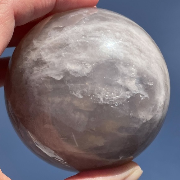 Blue Rose Quartz Sphere - Picture 5 of 16